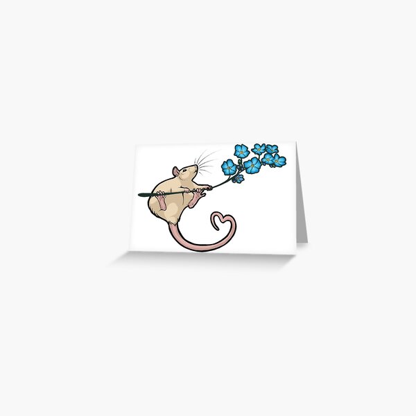 Forget Me Not - Rat 3 - Blonde Greeting Card