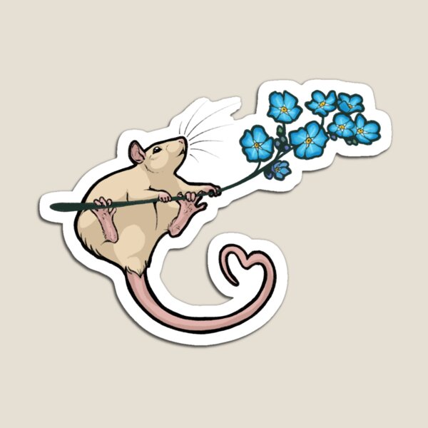 Forget Me Not 3 - champagne self Magnet