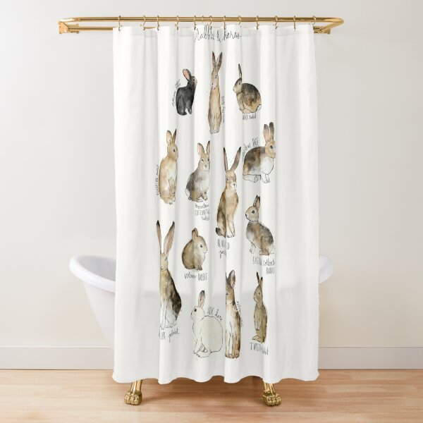 Bunny Shower Curtains for Sale