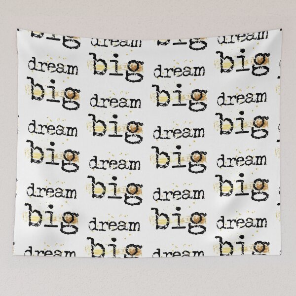 Item preview, Dream big typography text art quote by Word Fandom - wordfandom designed and sold by Kerry Pritchard.