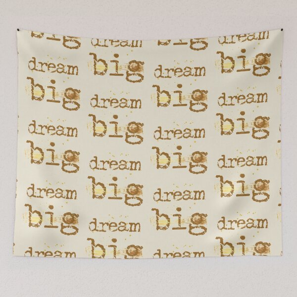 Item preview, Dream big typography text art quote by Word Fandom - wordfandom designed and sold by Kerry Pritchard.