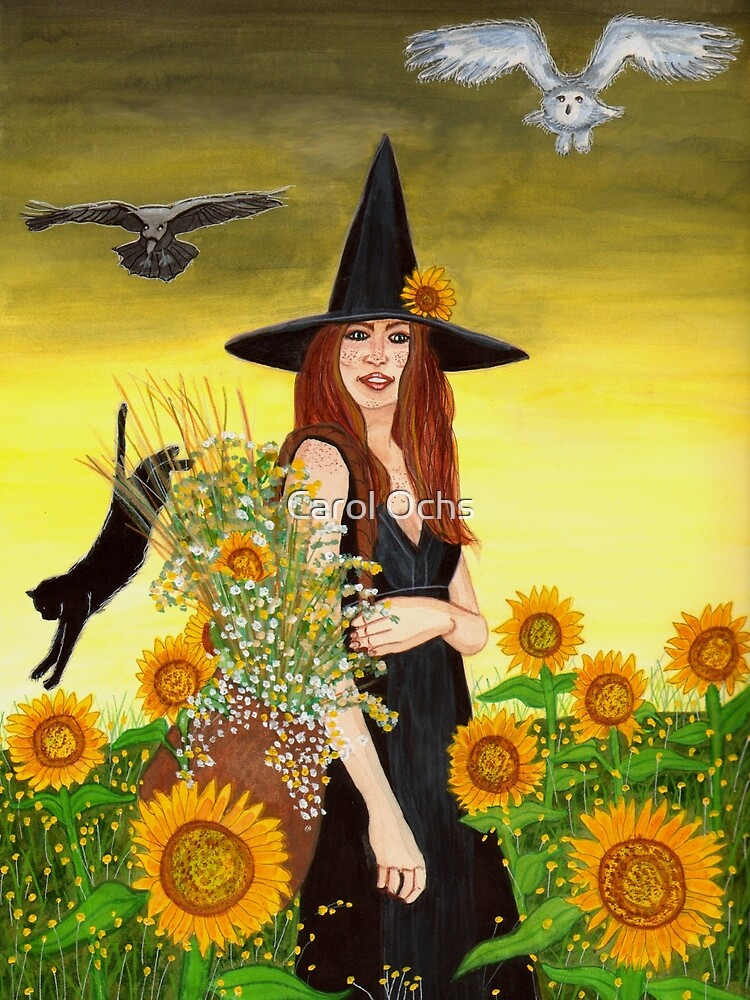 Thumbnail 7 of 7, Framed Art Print, Gathering - Witch Art designed and sold by CarolOchs.