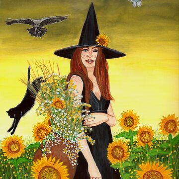 Artwork thumbnail, Gathering - Witch Art by Carol Ochs
