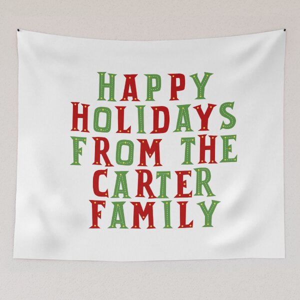 Item preview, Happy holidays from the Carter family designed and sold by Urosek.