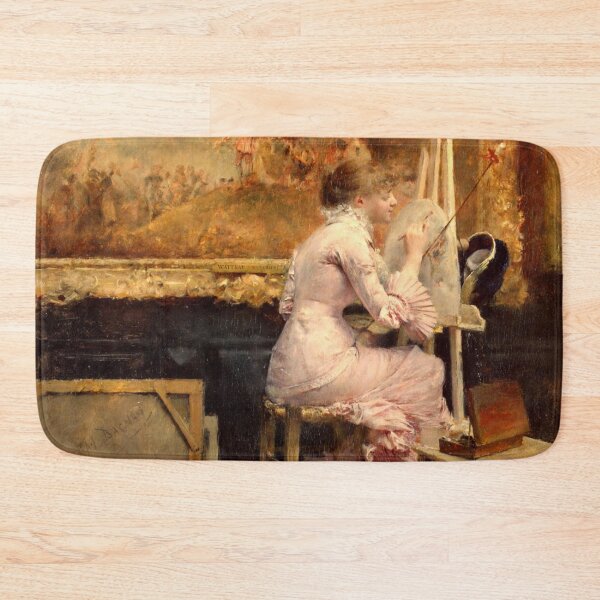 Item preview, Pascal Dagnan-Bouveret - Watercolourist in the Louvre designed and sold by ArtExpression.