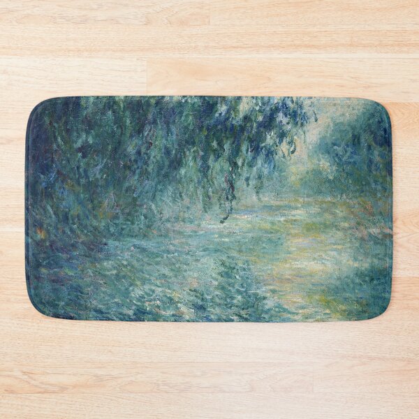 Item preview, Claude Monet - Misty Morning on the Seine in Blue designed and sold by ArtExpression.