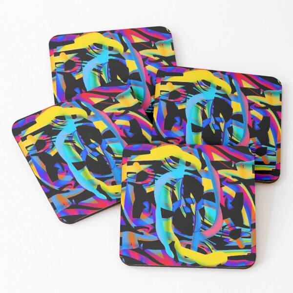 Item preview, Neon Nightlife Cubism designed and sold by SassyClassyMe.