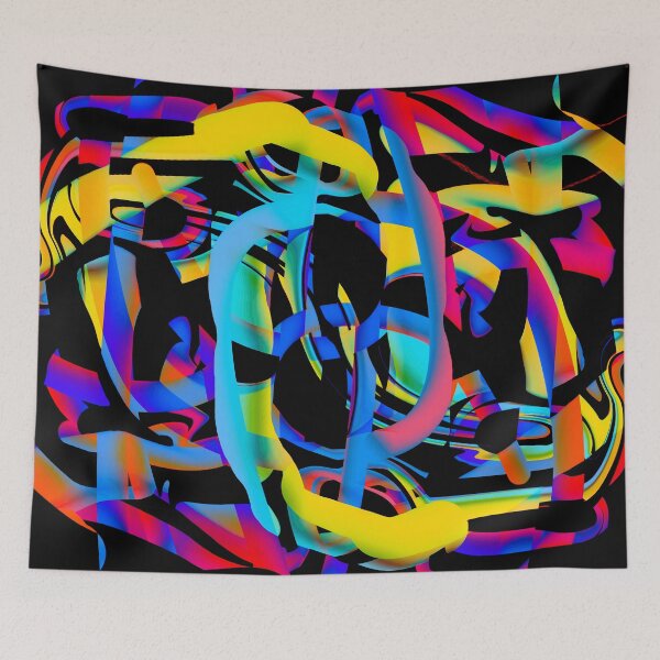Item preview, Neon Nightlife Cubism designed and sold by SassyClassyMe.