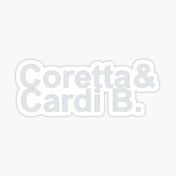 Bartier Cardi Stickers Redbubble - roblox id code for bartier cardi