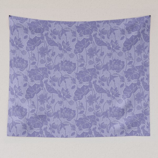 Item preview, Lotus flowers and kingfishers  designed and sold by minyanna.