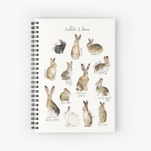 Rabbits & Hares Spiral Notebook