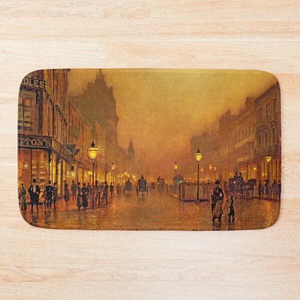 Item preview, John Atkinson Grimshaw - A Street at Night designed and sold by ArtExpression.