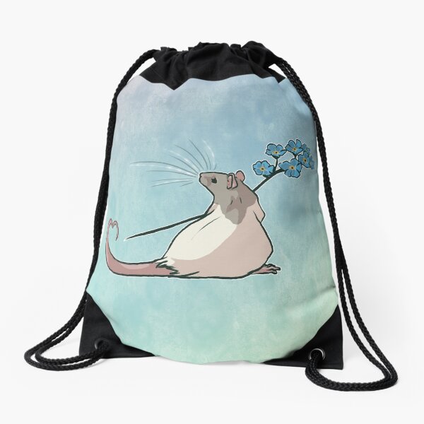 Forget Me Not Drawstring Bag