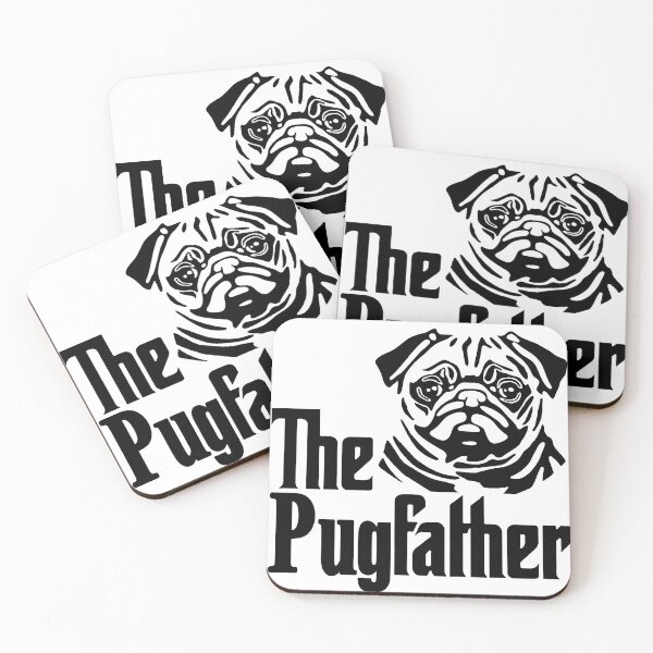 Item preview, The Pugfather;  designed and sold by StickerApe.