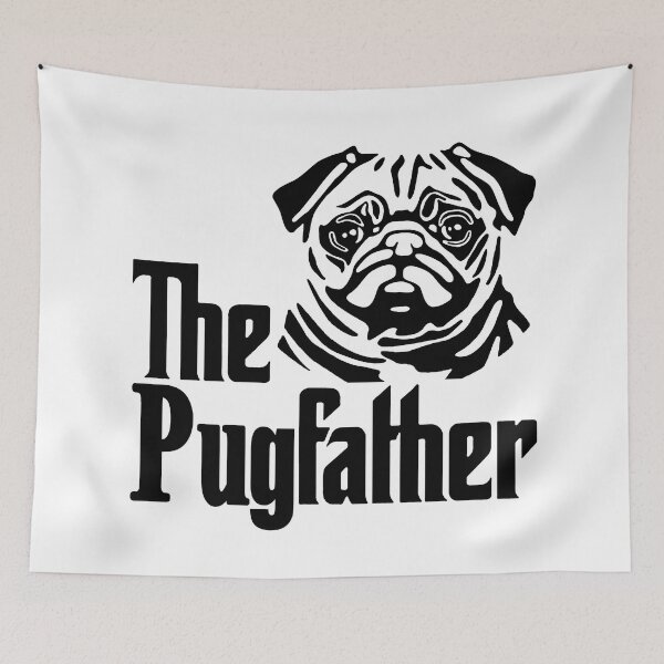 Item preview, The Pugfather;  designed and sold by StickerApe.