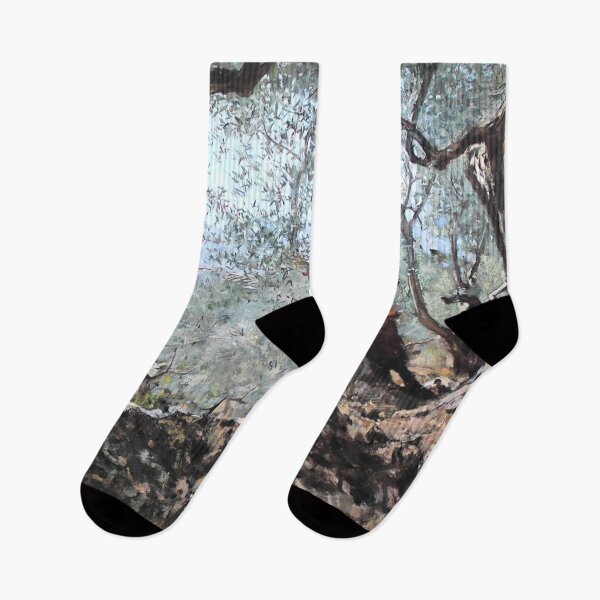 Item preview, Telemaco Signorini - Among the Olive Trees in Settignano - 1885 designed and sold by ArtExpression.
