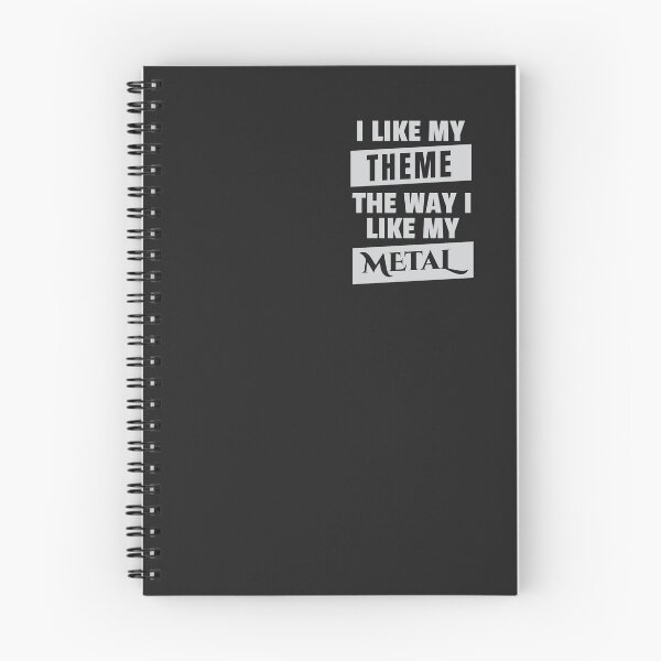Item preview, Dark Metal Theme designed and sold by Nerd Swag.