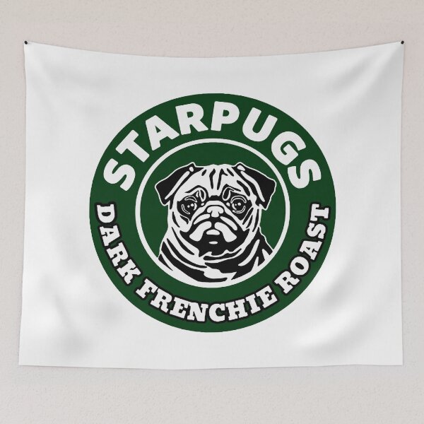 Item preview, Pug; Dark Frenchie Roast; designed and sold by StickerApe.