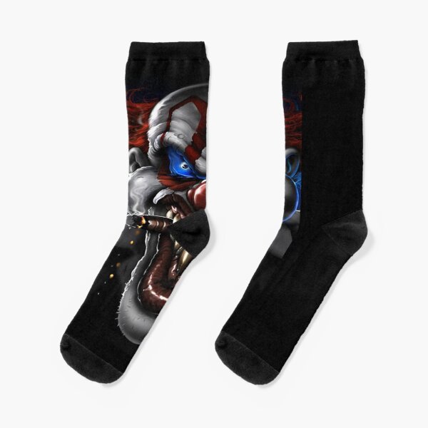 Crazy Killer Clown Funny Horror Novelty Mens Cotton Socks