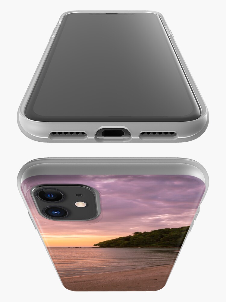 Alternate view of Tropical island and paradise beach at sunset iPhone Case & Cover