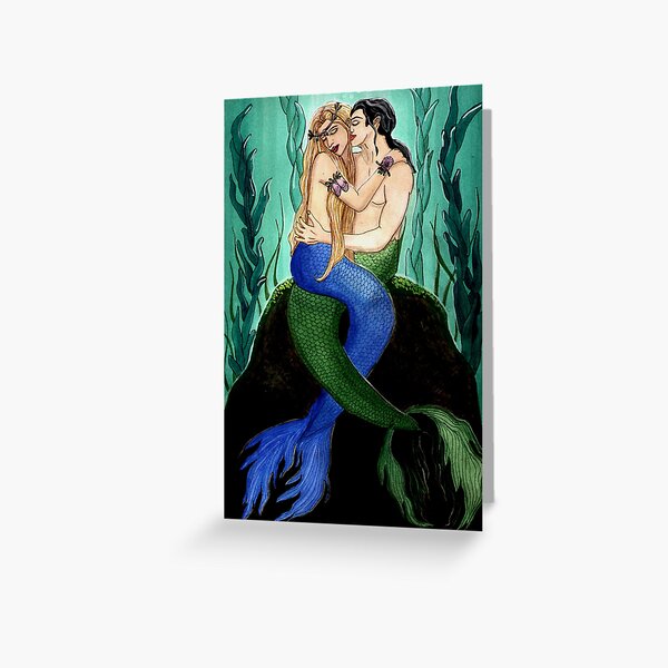 Devocean - Mermaid Fantasy Art Greeting Card
