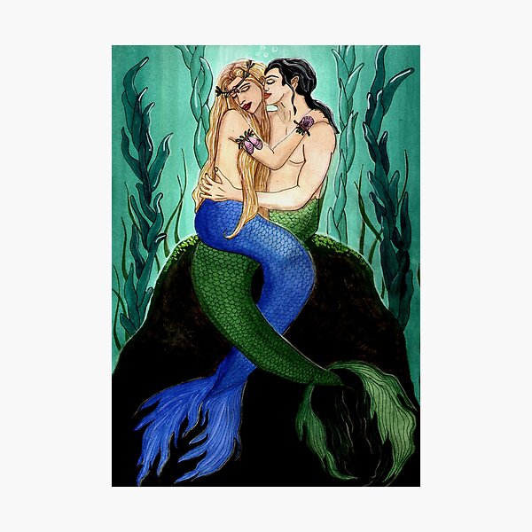 Devocean - Mermaid Fantasy Art Photographic Print