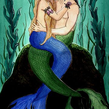 Artwork thumbnail, Devocean - Mermaid Fantasy Art by Carol Ochs