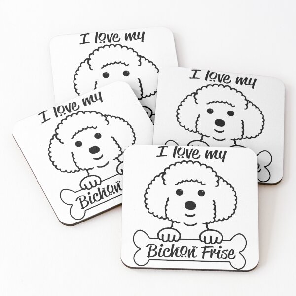 Item preview, I Love my Cute Bichon Frise - Christmas And Birthday Gift Ideas For Dog Lovers designed and sold by ASClothDesign.
