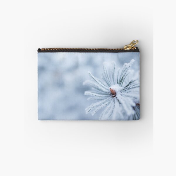 Item preview, Hoarfrost on conifer tree needles designed and sold by Juhku.