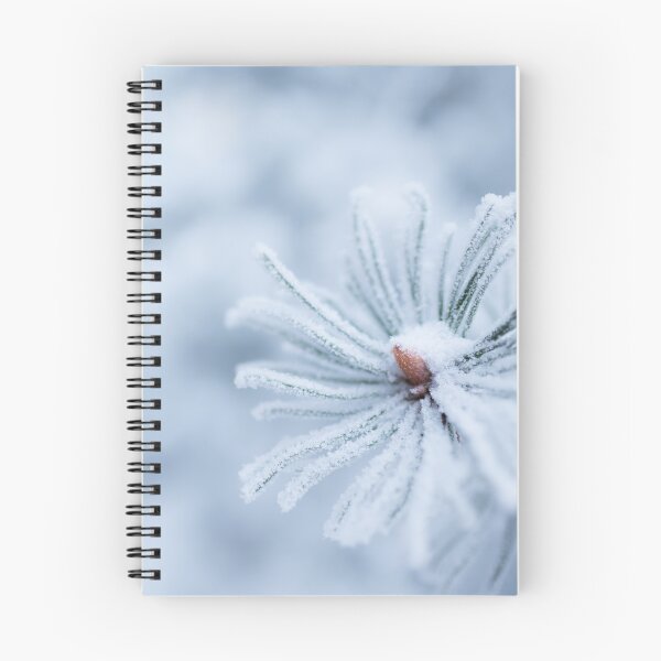 Item preview, Hoarfrost on conifer tree needles designed and sold by Juhku.