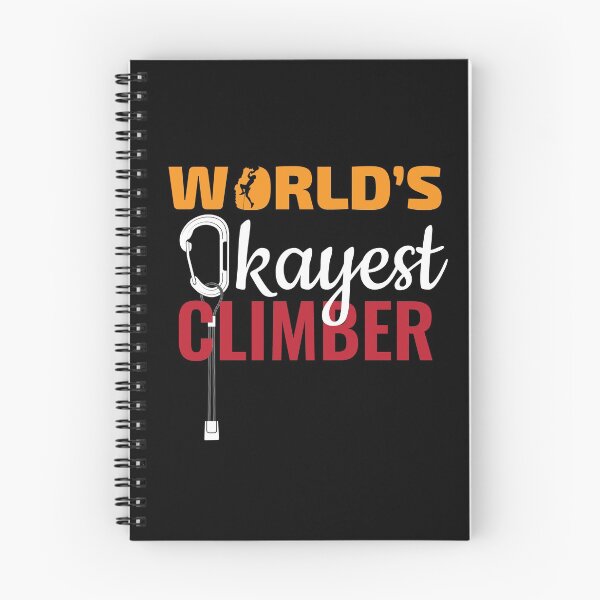 Item preview, World Okayest Climber Climbing Carabiners Mountain designed and sold by MooonTees.