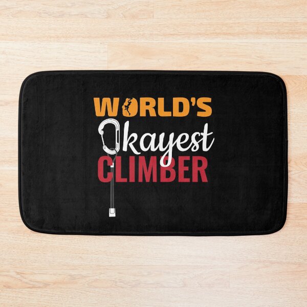 Item preview, World Okayest Climber Climbing Carabiners Mountain designed and sold by MooonTees.