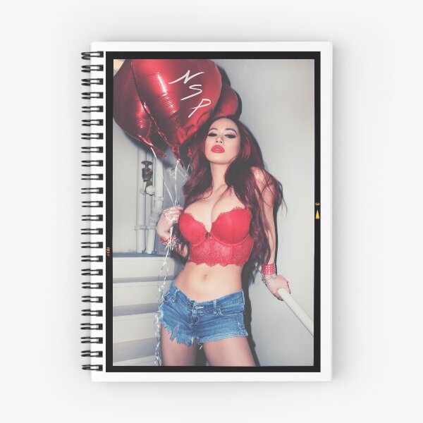 Item preview, Sexy Fashion Photography  - "Sexy Asian Girl with Red Hair with Red Heart Balloons - Modern Pinup" Featuring The Beautiful Model Yuni Kaye  designed and sold by Nico Simon Princely.