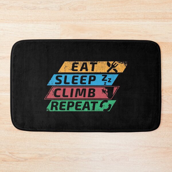 Item preview, Eat Sleep Climb Repeat Climbing Climber Mountain designed and sold by MooonTees.
