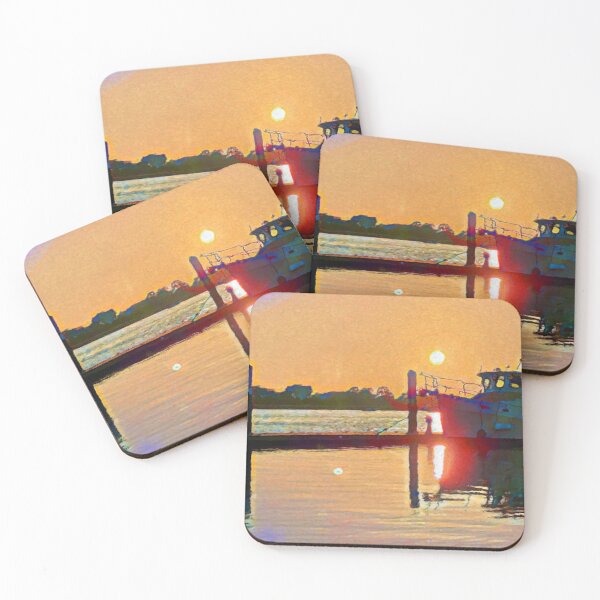 Item preview, Boatlife at Sunset designed and sold by Kelly Fitzgerald Fowler.