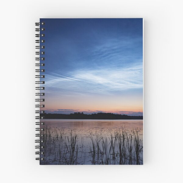 Item preview, Night shining clouds over lake in Finland designed and sold by Juhku.
