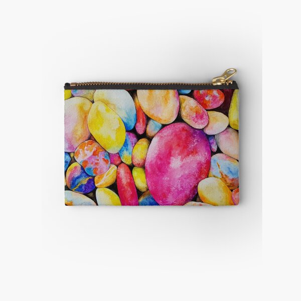 Item preview, Watercolour Pebbles, colourful stone beach art designed and sold by Lolaandthestars.