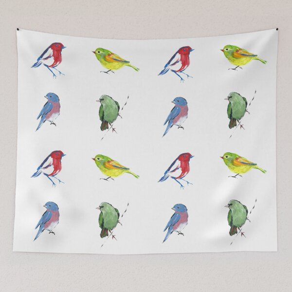Item preview, Four Imaginary Birds designed and sold by SuperCockatiel.