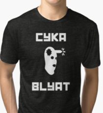 Cyka Blyat CSGO Tri-blend T-Shirt