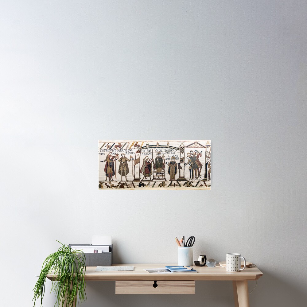 Coronation of Harold (Bayeux Tapestry) Poster