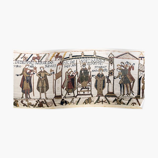 Coronation of Harold (Bayeux Tapestry) Poster
