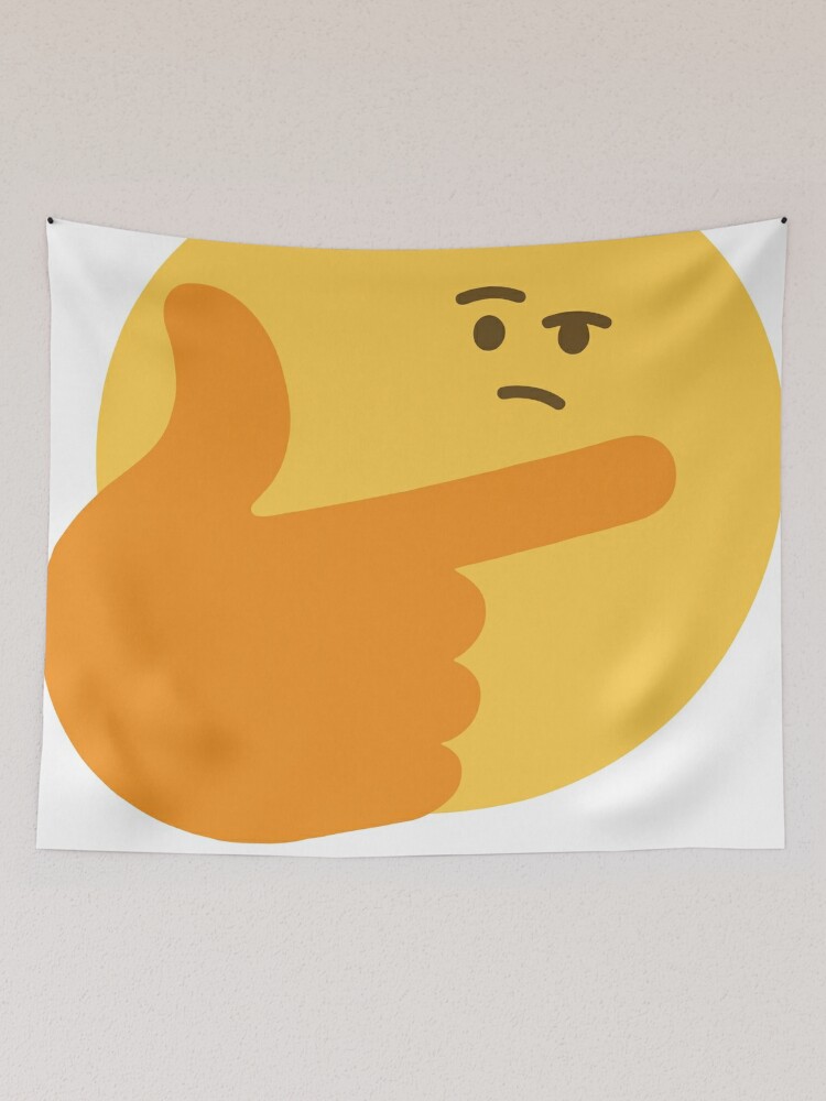 Thinking emoji meme (small) | Tapestry