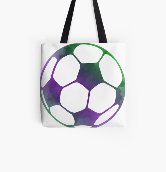 purple soccer bag