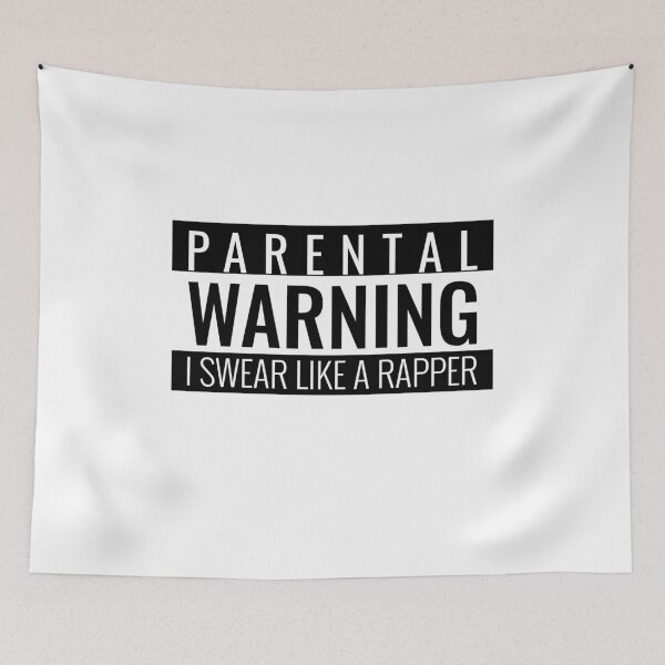 Item preview, Parental Warning I Swear Like a Rapper designed and sold by SerenaBliss.
