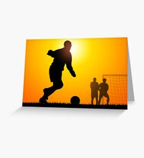 Soccer players Greeting Card