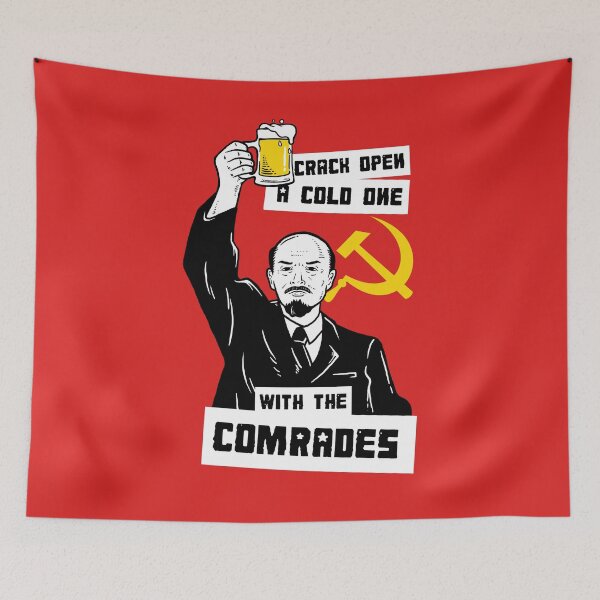 Item preview, Crack Open A Cold One With The Comrades designed and sold by Yipptee Shirts.
