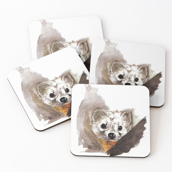Item preview, Japanese Marten in Winter designed and sold by belettelepink.