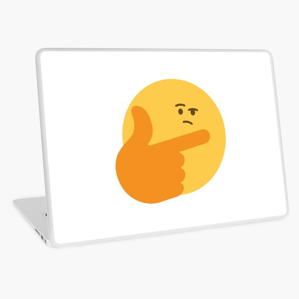 Thinking emoji meme (large) Greeting Card for Sale by Clean Woods