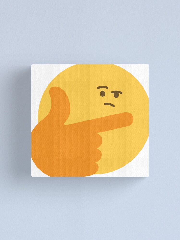 Thinking emoji meme (large) Art Print for Sale by Clean Woods