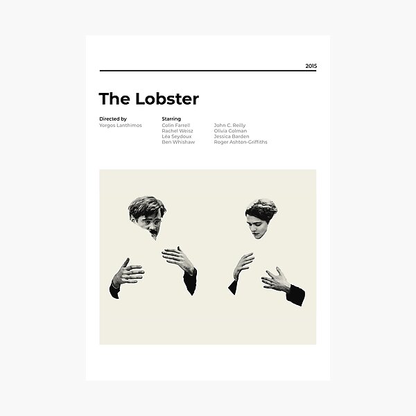 The Lobster - Minimalist Movie Poster - Yorgos Lanthimos Photographic Print